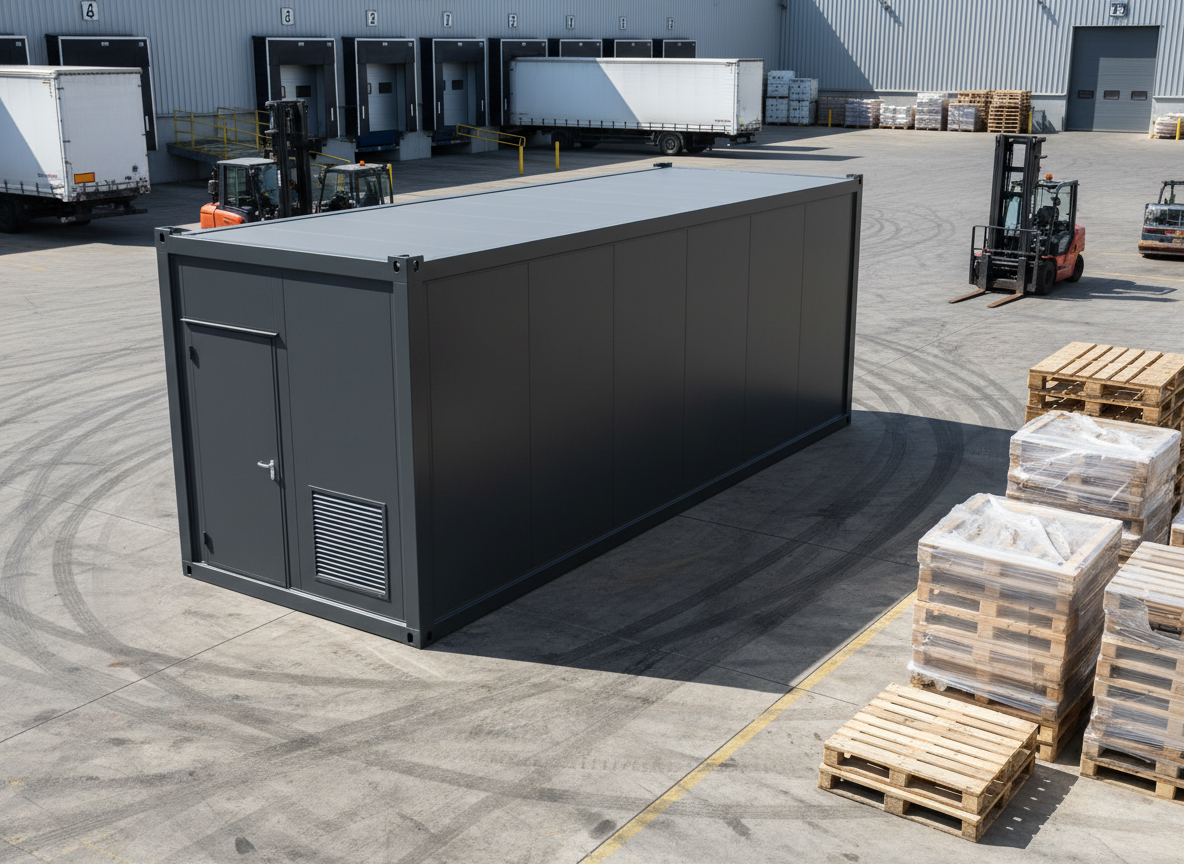 Lagercontainer im Logistik- und Gewerbeeinsatz