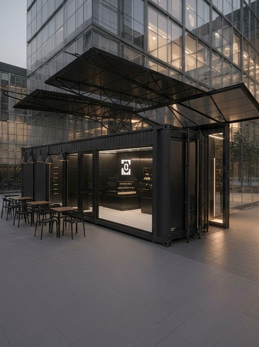 40FT Verkaufscontainer | Premium Showroom | EX-40FT