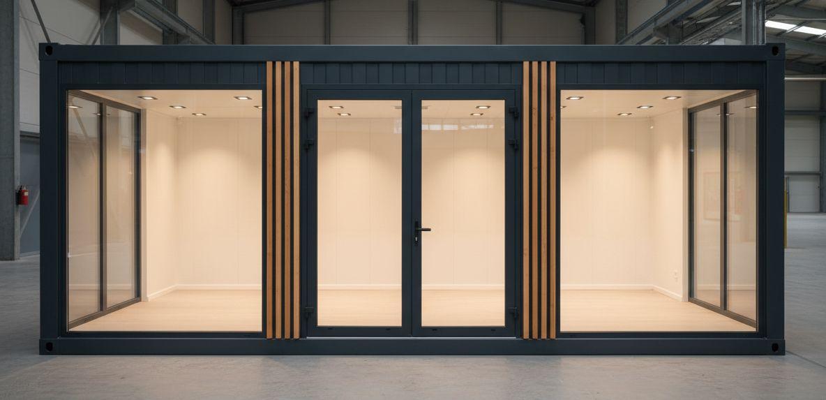 Premium Seecontainer Modul | Bürocontainer & Showroom | EX-105